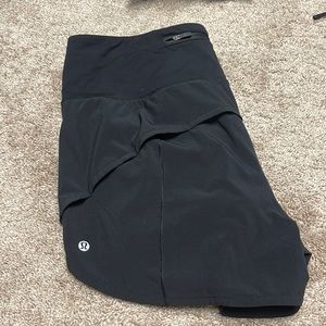Lululemon speed up shorts 12 TALL black